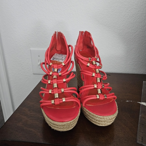 Isola Strappy Wedge Sandals - Size 8.5, - Picture 3 of 5